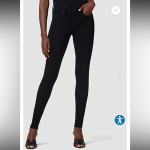 Hudson Nico‎ Mid-Rise Super Skinny Jean. BLACK. SIZE 27. GUC.